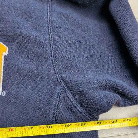 Vintage Michigan Wolverines Steve & Barry's Sweatshirt Mens S Blue Y2K Spellout - Picture 5 of 9